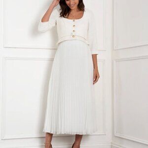 Seraphine | Liora | Midi Length Jacket-Style Maternity-To-Nursing Dress